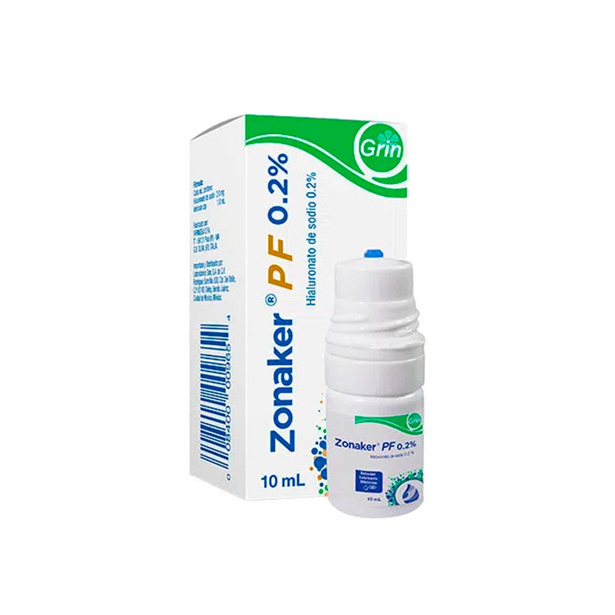 ZONAKER PF SOLUCION 0.2% 10ML
