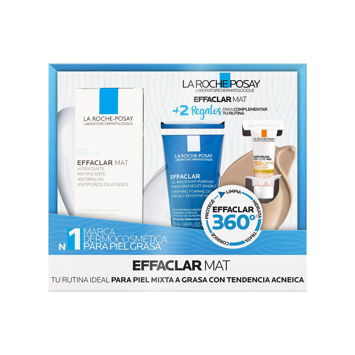 KIT EFFACLAR MAT PARA POROS DILATADOS CON EFECTO MATIFICANTE