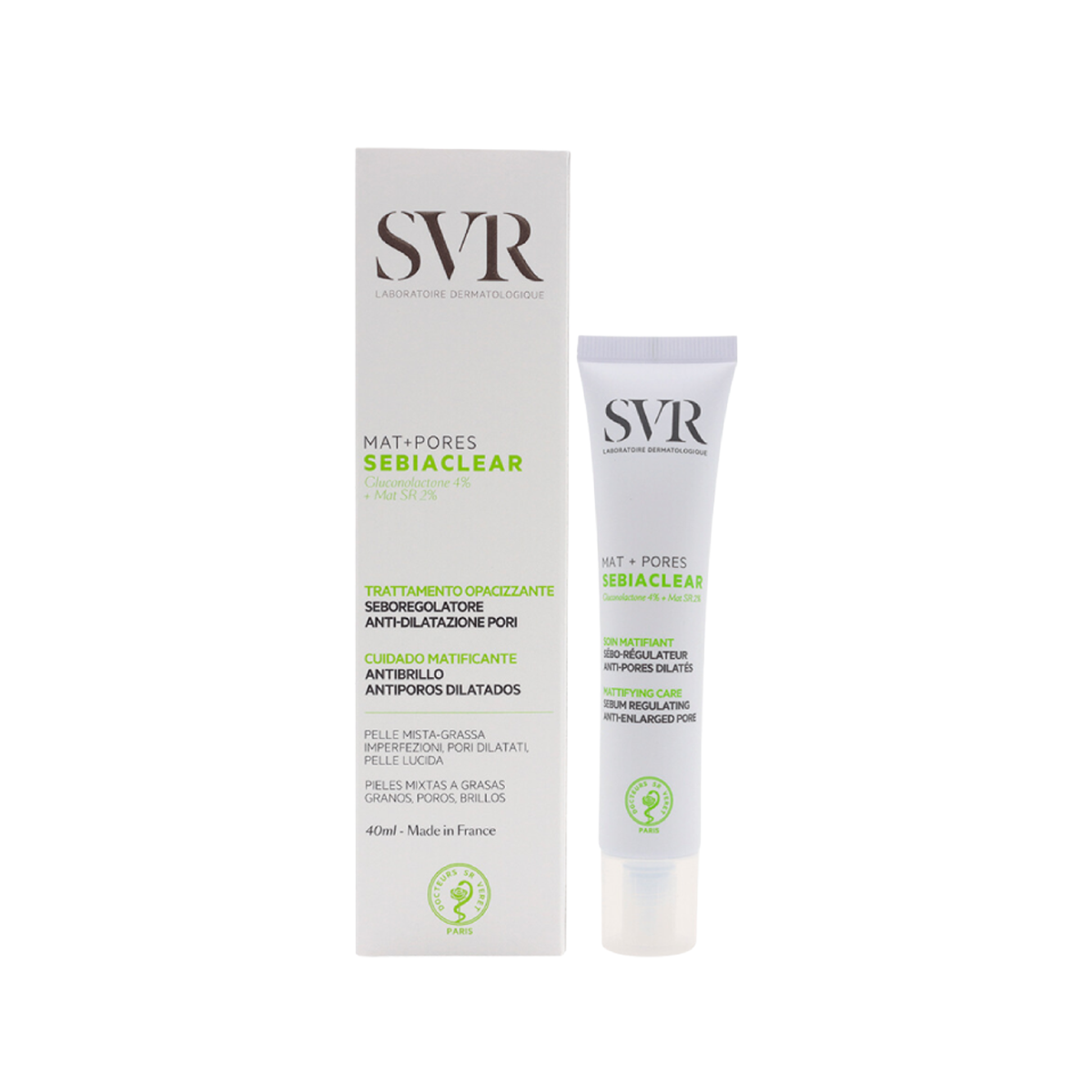 SEBIACLEAR MATE + PORES 40 ML