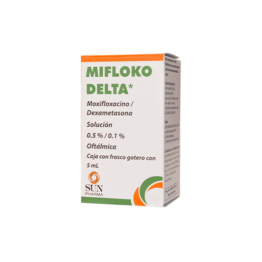 MIFLOKO DELTA SOLUCION AL 0.5% / 0.1% CAJA C/ FSCO. GOTERO CON 5 ML
