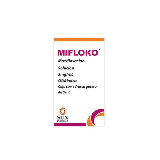 MIFLOKO, CAJA C/ FCO. GOTERO C/5 ML AL 0.5%