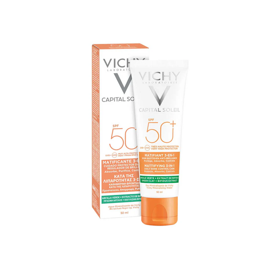 CAPITAL SOLEIL MATIFICANTE 3 EN 1 FPS50 50ML